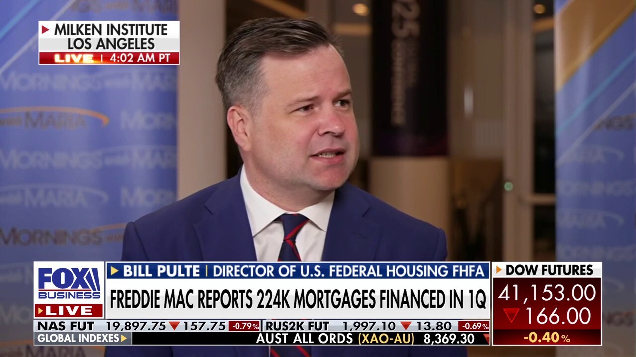 Freddie Mac and Fannie Mae Chair Bill Pulte discusses the state of the housing market under President Donald Trump during an appearance on 'Mornings with Maria.'